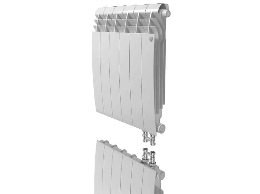 Радиатор Royal Thermo BiLiner 500 /Noir Sable (нижнее подключение) - 8 секц.