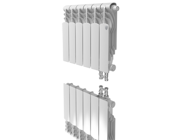 Радиатор Royal Thermo Revolution Bimetall 350 (нижнее подключение) - 12 секц.